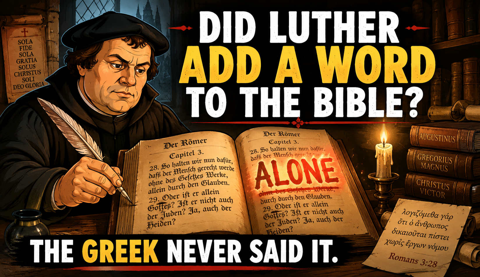 Justification by Faith: Was “Alone” Added? And How Did It Shape the Reformers?