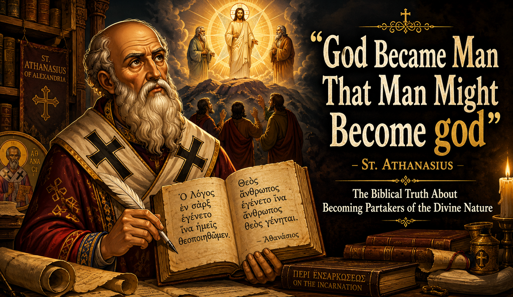 Why St. Athanasius Said “God Became Man That Man Might Become God” — A Biblical and Historical Explanation