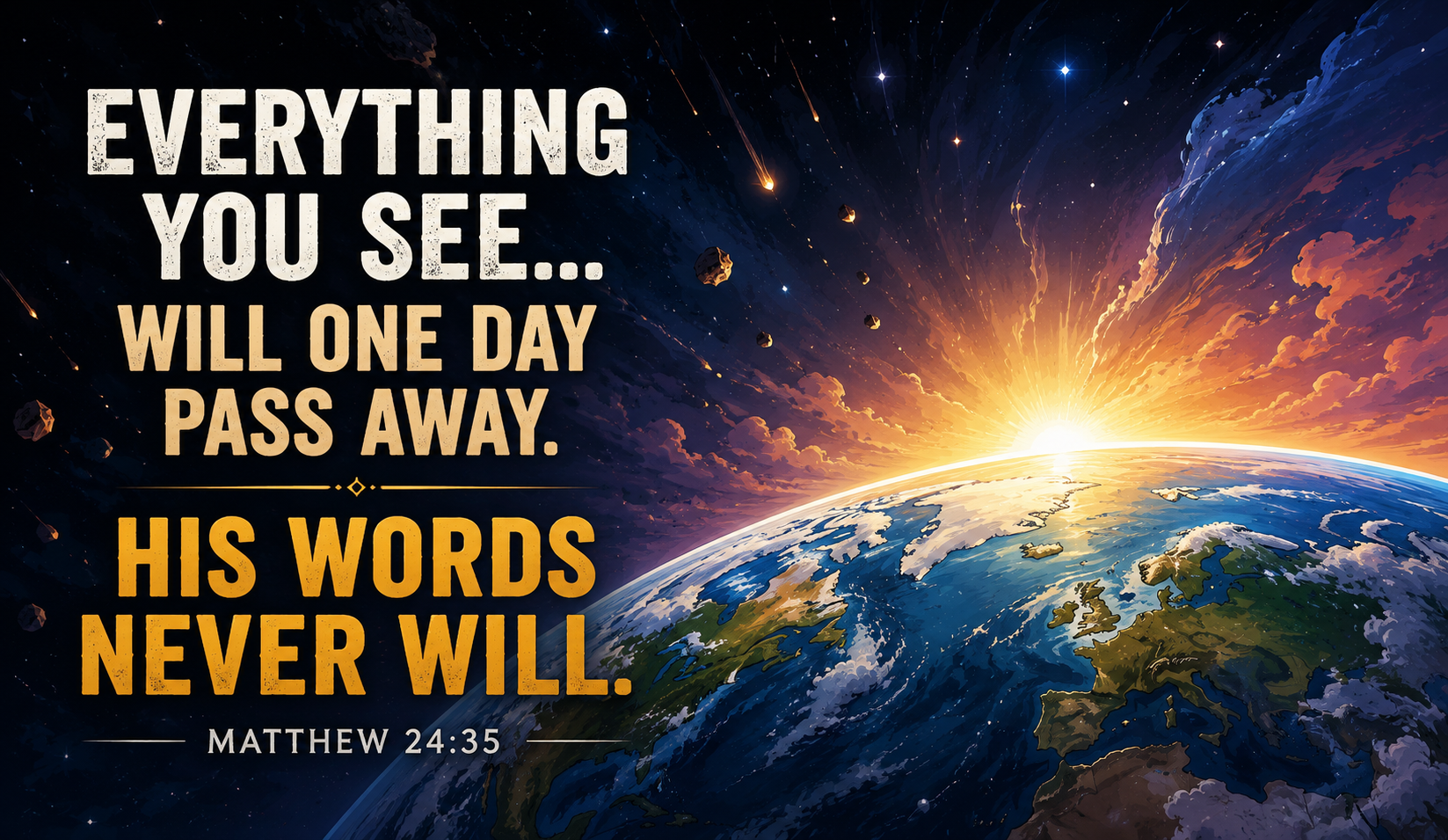 “Heaven and Earth Will Pass Away, But My Words Will Last Forever”